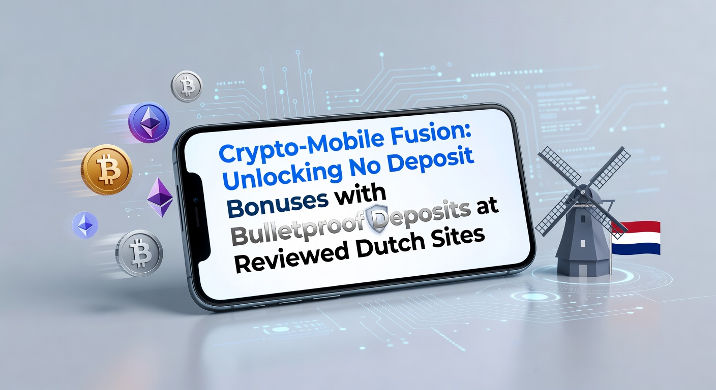 Grafische weergave van crypto en mobiele betalingen die samensmelten voor veilige casino-transacties in Nederland