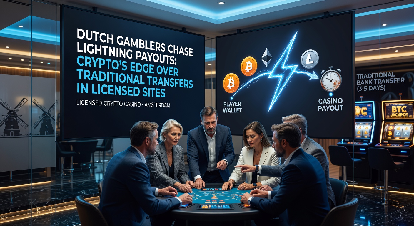 Grafiek met vergelijking van uitbetalingstijden: crypto versus traditionele methoden in Nederlandse online casinos