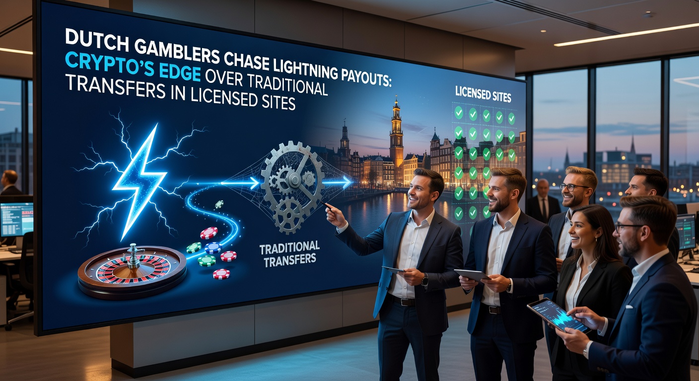 Speler checkt crypto-wallet op mobiel tijdens goksesie in Nederlands online casino, met Lightning Network-iconen zichtbaar