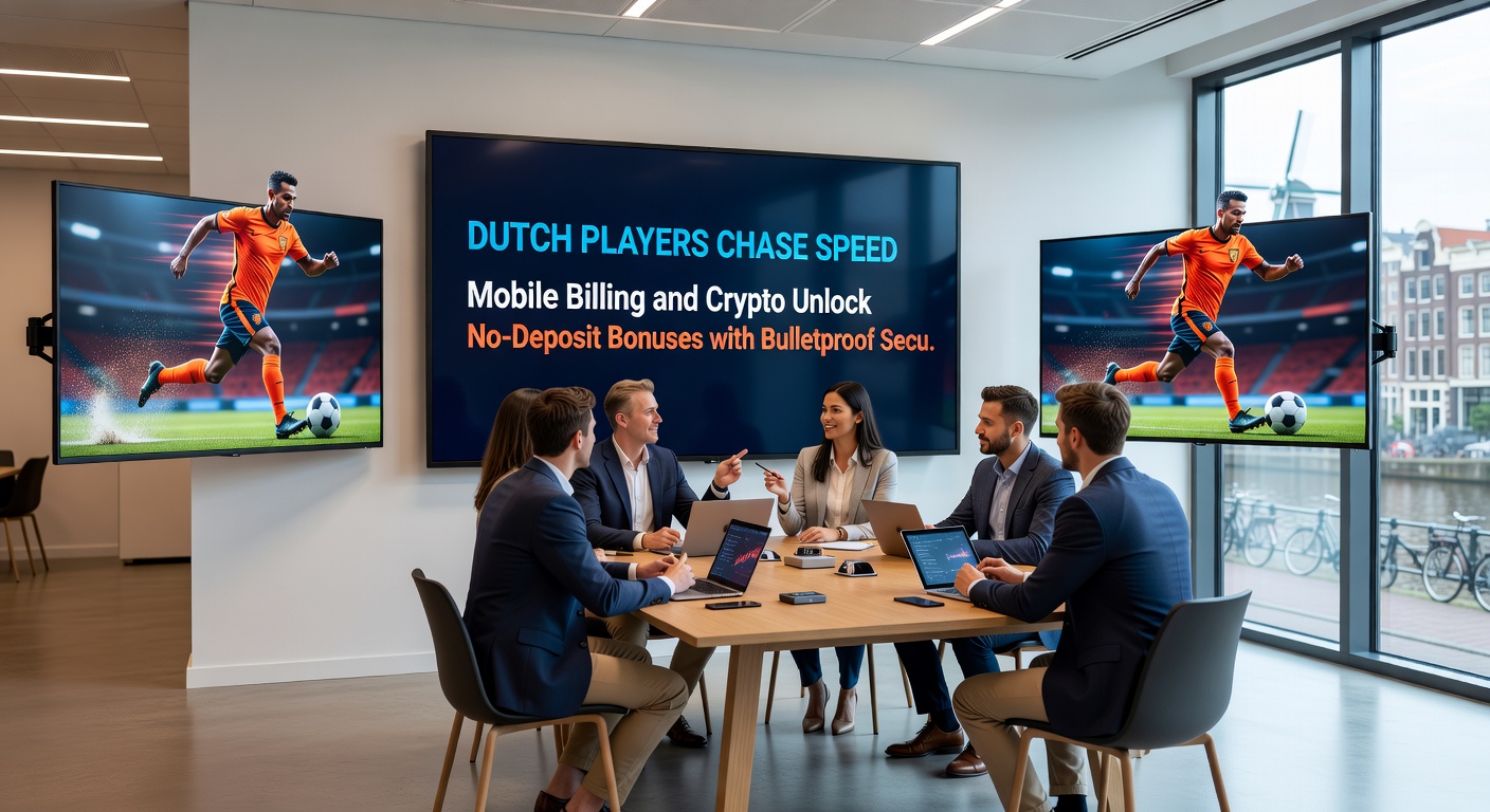 Crypto wallet en mobiele factureringsapp op smartphone bij een Nederlands online casino met no-deposit bonus en beveiligingsslot icoon
