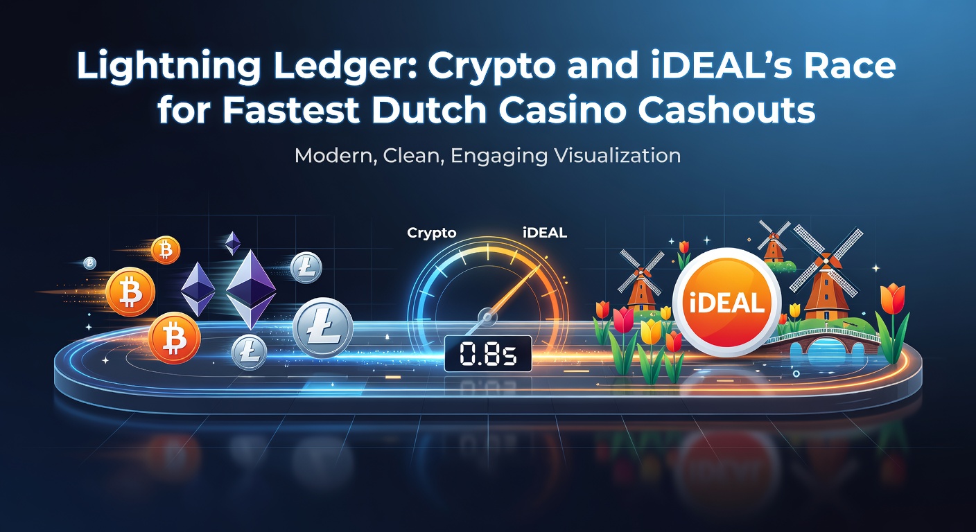 Vergelijkende infographic van transactie-tijden: Lightning Ledger leads met seconden, gevolgd door iDEAL en traditionele methoden
