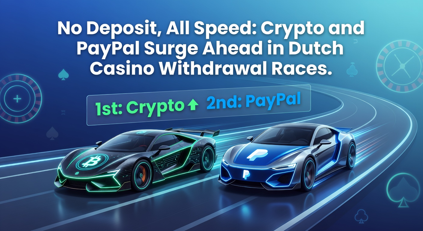 Grafiek met vergelijkende uitbetalingstijden van crypto, PayPal en traditionele methoden in Nederlandse casinos