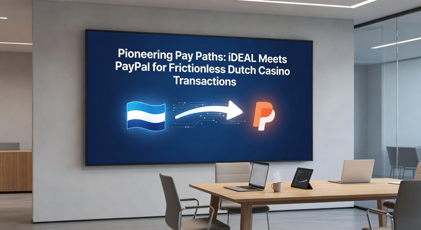 Schermafbeelding van een casino-betaalinterface met iDEAL en PayPal-opties, inclusief succesmelding voor een snelle transactie